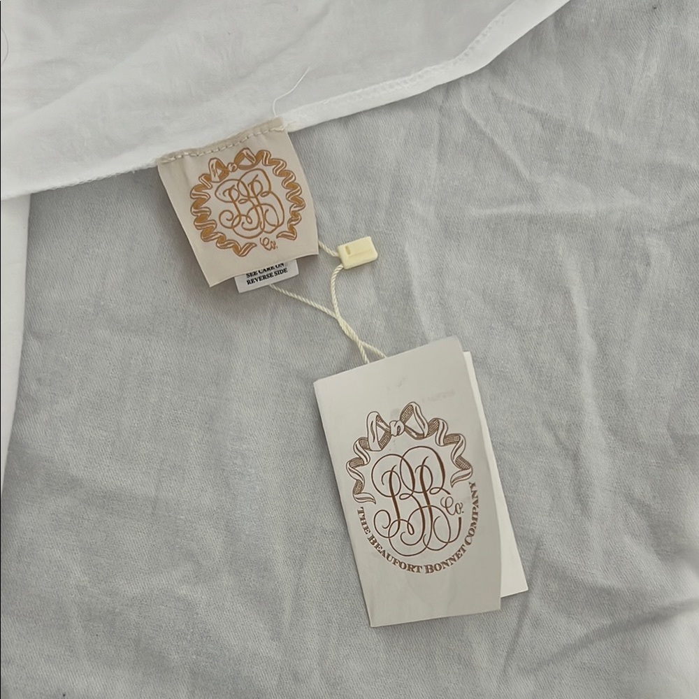 The Beaufort Bonnet Company White Swaddle with Cream Bow - Picture 4 of 4
